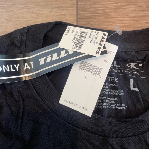 O’neill Black T-shirt with logo design, tilly’s exclusive - Picture 5 of 6